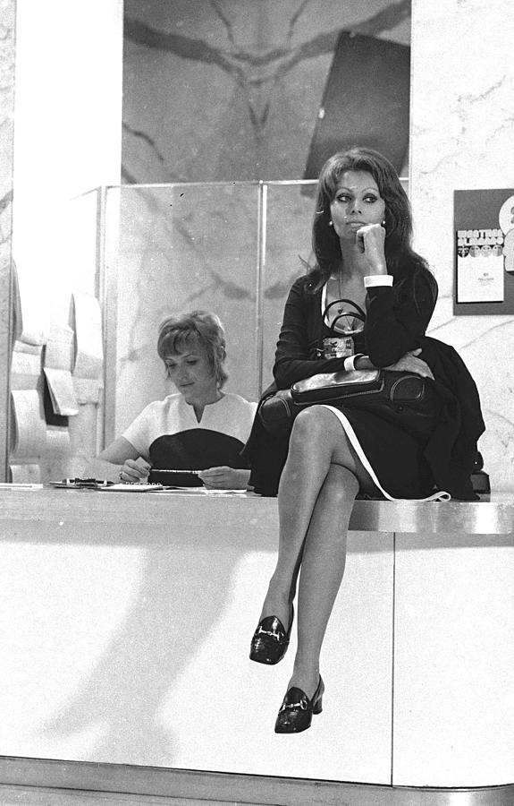 Unitl Sophia Loren Sat On The Photograph by New York Daily News Archive
