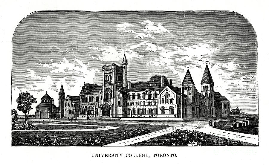 University College, Toronto, Canada Drawing by Print Collector