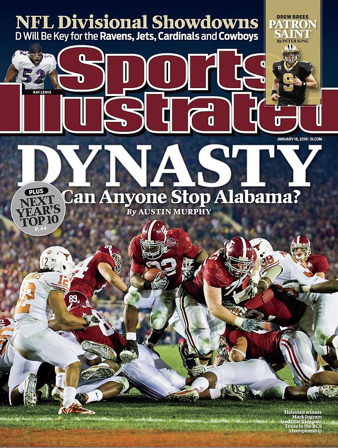 University Of Alabama Mark Ingram, 2010 Citi Bcs National Sports Illustrated Cover Photograph by Sports Illustrated