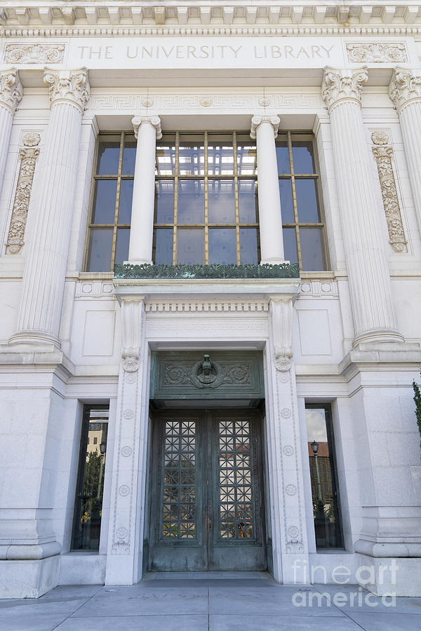 University of California Berkeley Doe Memorial Library Entrance Doors DSC6955 Photograph by Wingsdomain Art and Photography