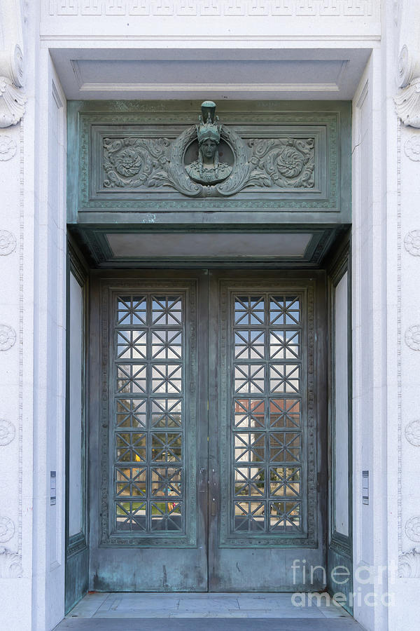 University of California Berkeley Doe Memorial Library Entrance Doors DSC6960 Photograph by Wingsdomain Art and Photography