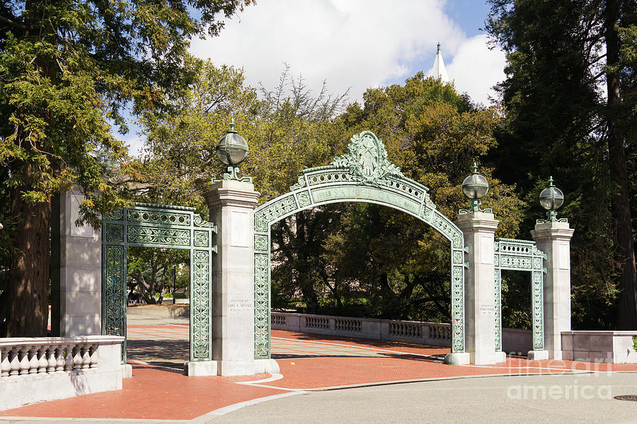 University of California Berkeley Historic Sather Gate DSC6914 Photograph by Wingsdomain Art and Photography