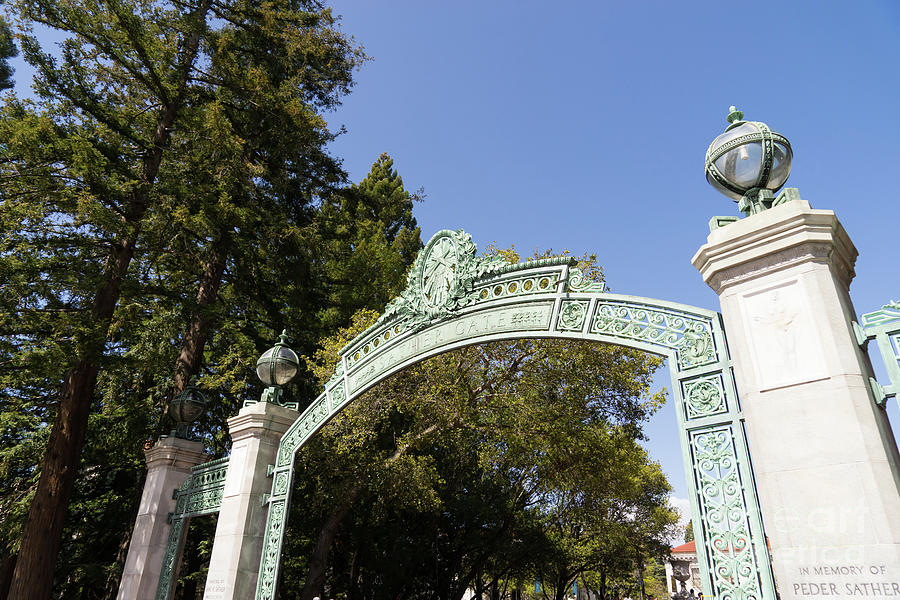 University of California Berkeley Historic Sather Gate DSC6930 Photograph by Wingsdomain Art and Photography