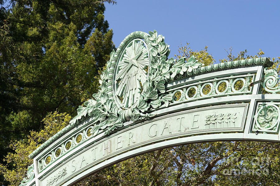 University of California Berkeley Historic Sather Gate DSC6931 Photograph by Wingsdomain Art and Photography