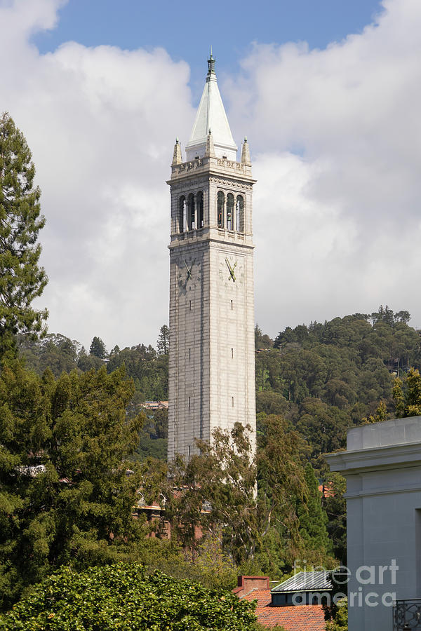 Architecture Photograph - University of California Berkeley Sather Tower The Campanile DSC6925 by Wingsdomain Art and Photography