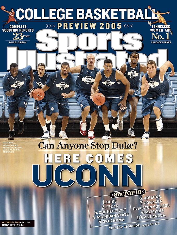 University Of Connecticut Basketball Team Sports Illustrated Cover Photograph by Sports Illustrated