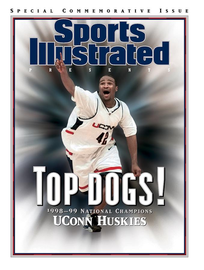 University Of Connecticut Khalid El-amin, 1999 Ncaa Sports Illustrated Cover Photograph by Sports Illustrated