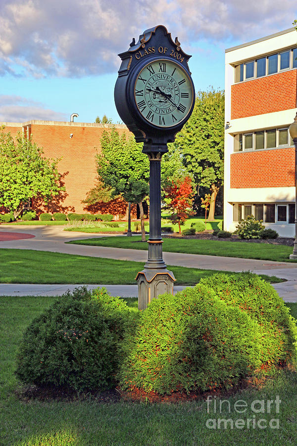 University of Findlay Clock 4426 Photograph by Jack Schultz