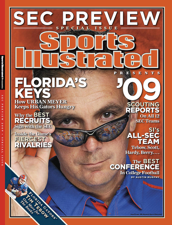 University Of Florida Coach Urban Meyer, 2009 Sec Football Sports Illustrated Cover Photograph by Sports Illustrated