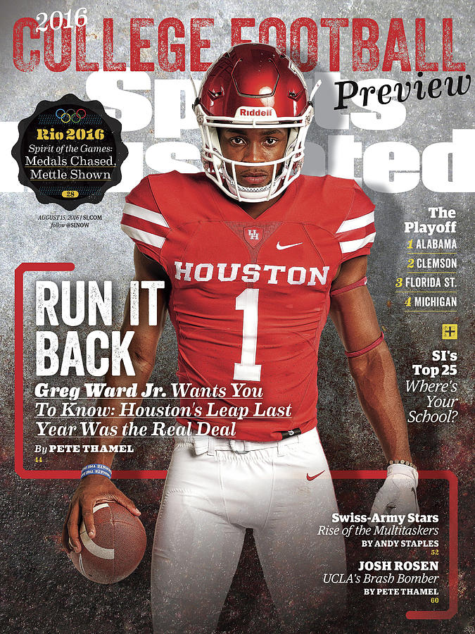 University Of Houston Greg Ward Jr., 2016 College Football Sports Illustrated Cover Photograph by Sports Illustrated
