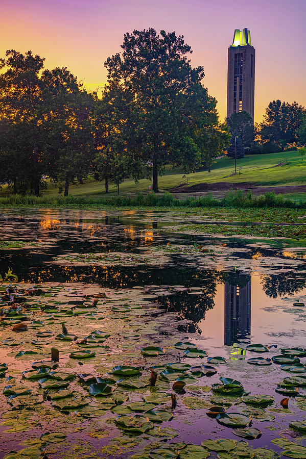University Of Kansas Photograph - Kansas University Campanile Bell Tower at Sunrise by Gregory Ballos