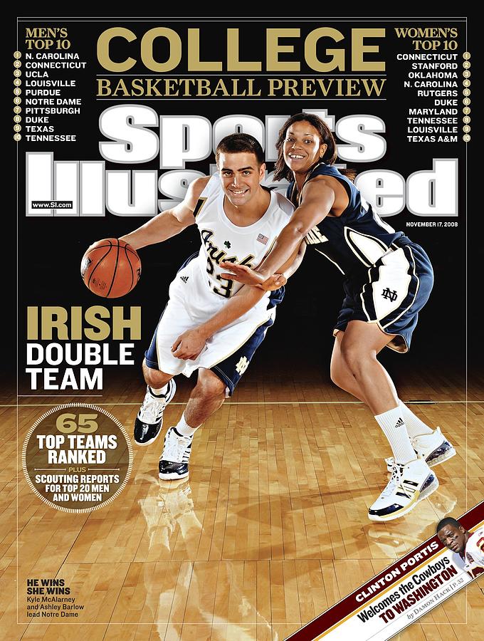 University Of Notre Dame Kyle Mcalarney And Ashley Barlow Sports Illustrated Cover Photograph by Sports Illustrated