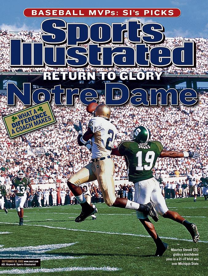 University Of Notre Dame Maurice Stovall Sports Illustrated Cover Photograph by Sports Illustrated