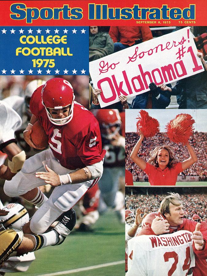 University Of Oklahoma Qb Steve Davis Sports Illustrated Cover Photograph by Sports Illustrated