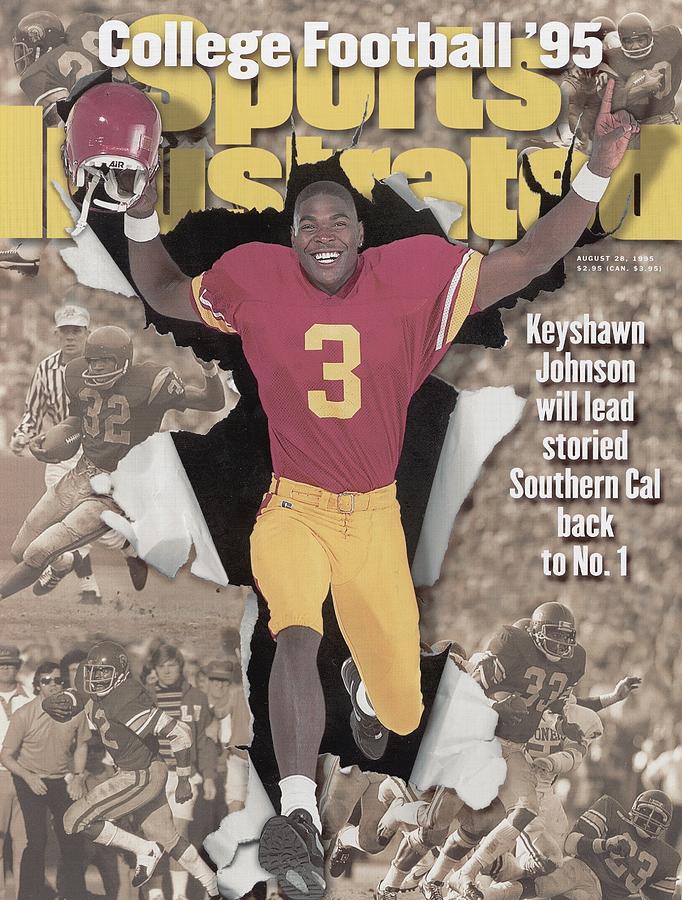 University Of Southern California Keyshawn Johnson, 1995 Sports Illustrated Cover Photograph by Sports Illustrated