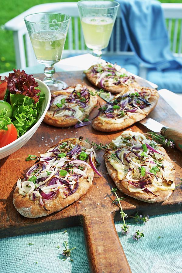 Unleavened Rye Bread With Onions Photograph by Jan-peter Westermann
