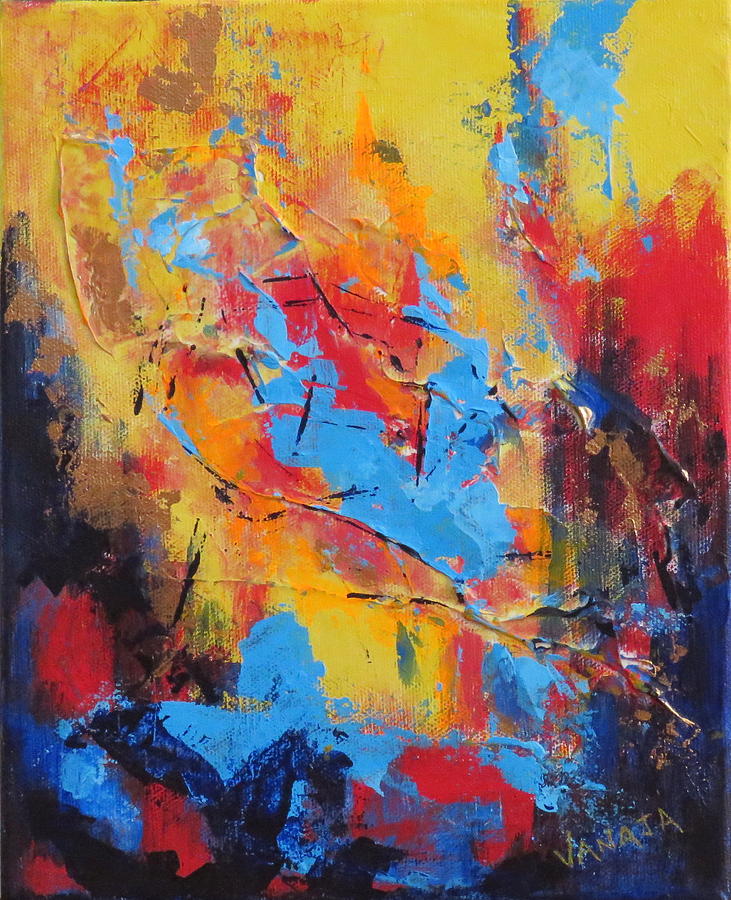 Unnamed Abstract-3 Painting by Vanajas Fine-Art