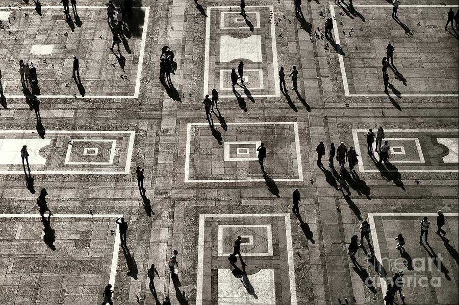Shadow Photograph - Unrecognizable People Visible Only As by Sladkozaponi Shadow Photograph - Unrecognizable People Visible Only As by Sladkozaponi