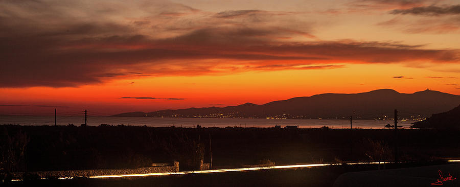Unset over Paros 3 Photograph by George Rossidis