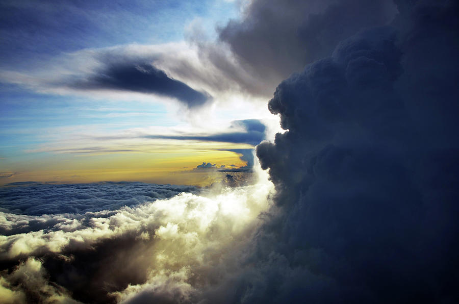 Unstable Air Creates Fluffy Clouds At Photograph by By Ltce