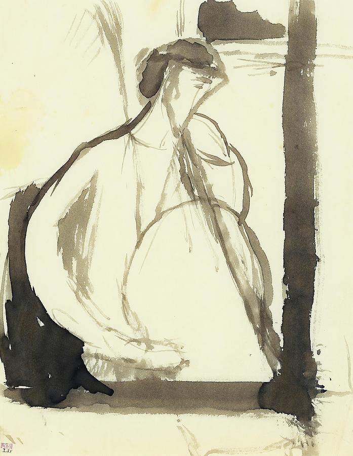 Untitled Painting by Amedeo Modigliani Untitled Painting by Amedeo Modigliani