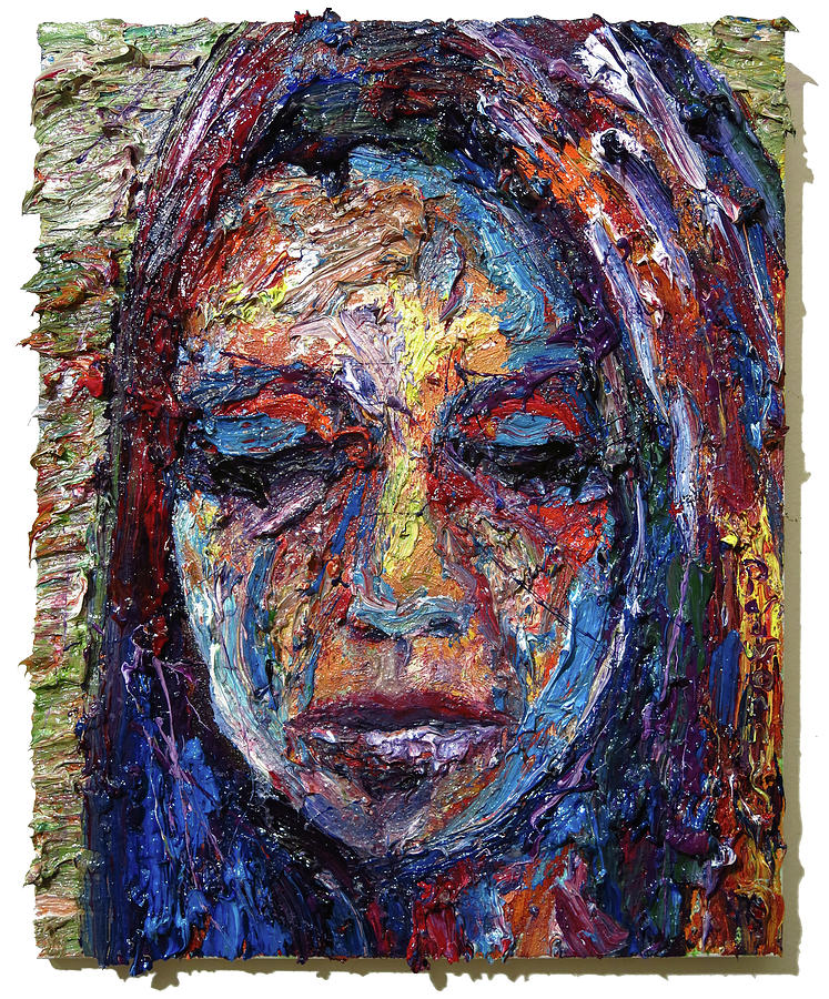 Impresssionism Female Face Art Expressionist Gallery Nyc Oil Impasto Thick Oil Paint Picasso Art