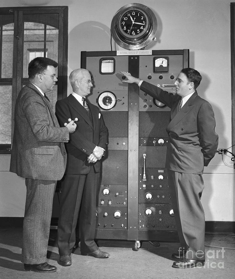 Unveiling Of The Atomic Clock Photograph by Bettmann