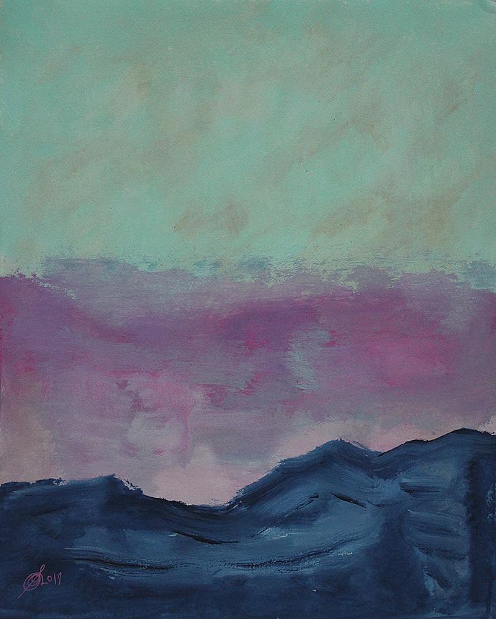 Up a Mountain original painting Painting by Sol Luckman