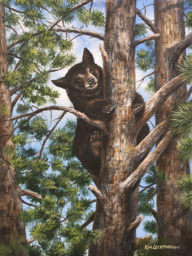 Up A Tree Painting by Kim Lockman