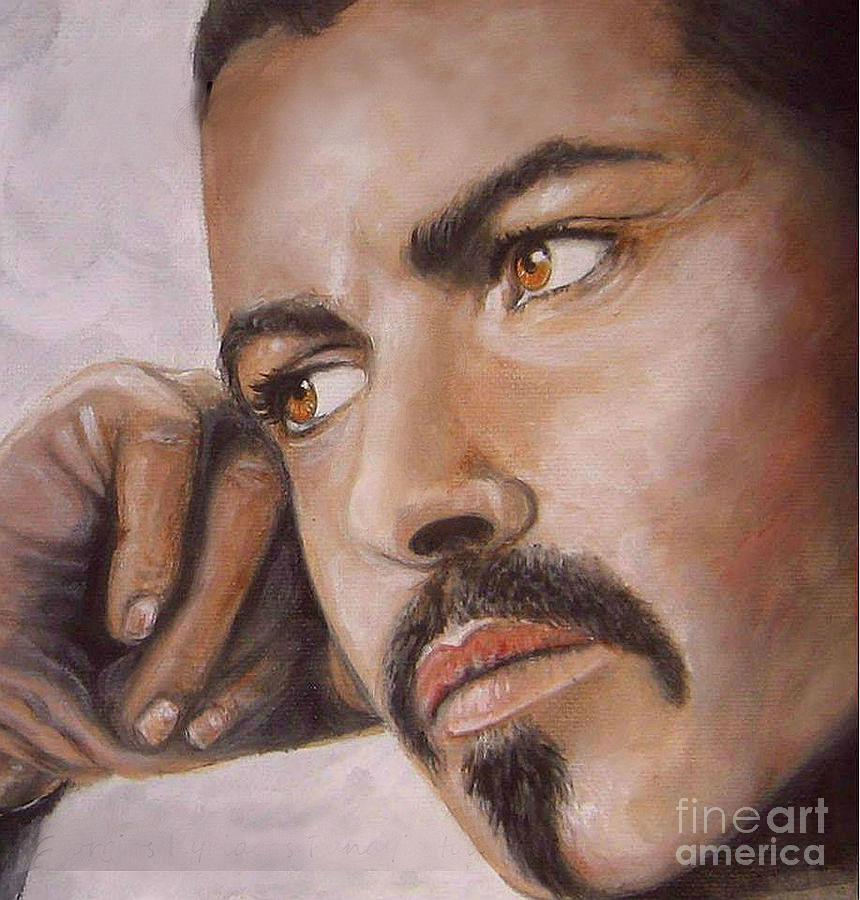  Up Close George Michael  Painting by Bella Apollonia