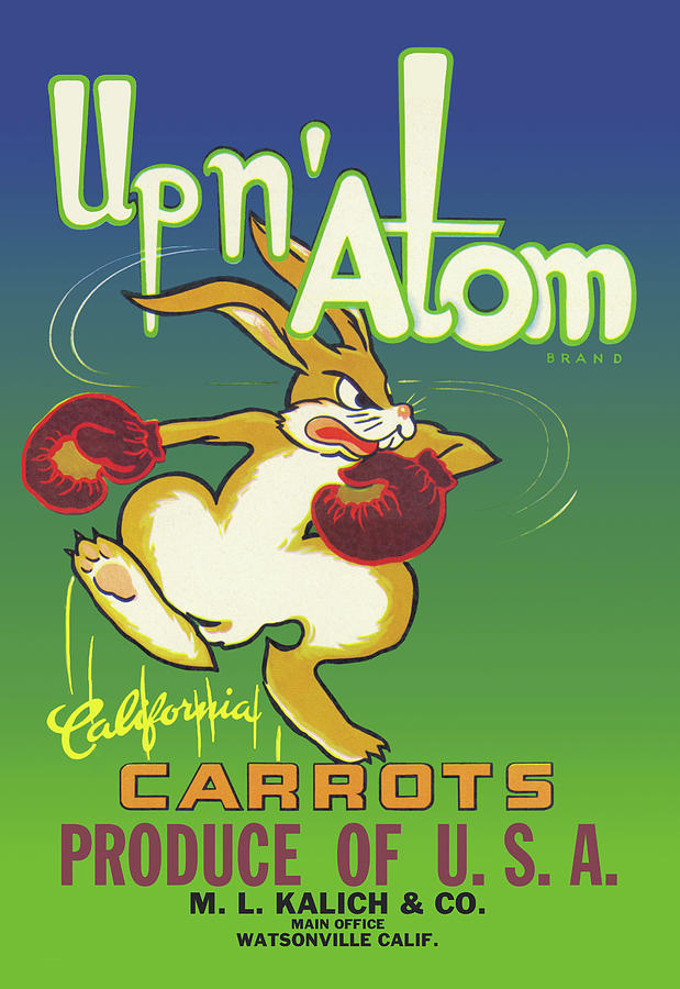 Up N Atom California Carrots Painting by Unknown Up N Atom California Carrots Painting by Unknown
