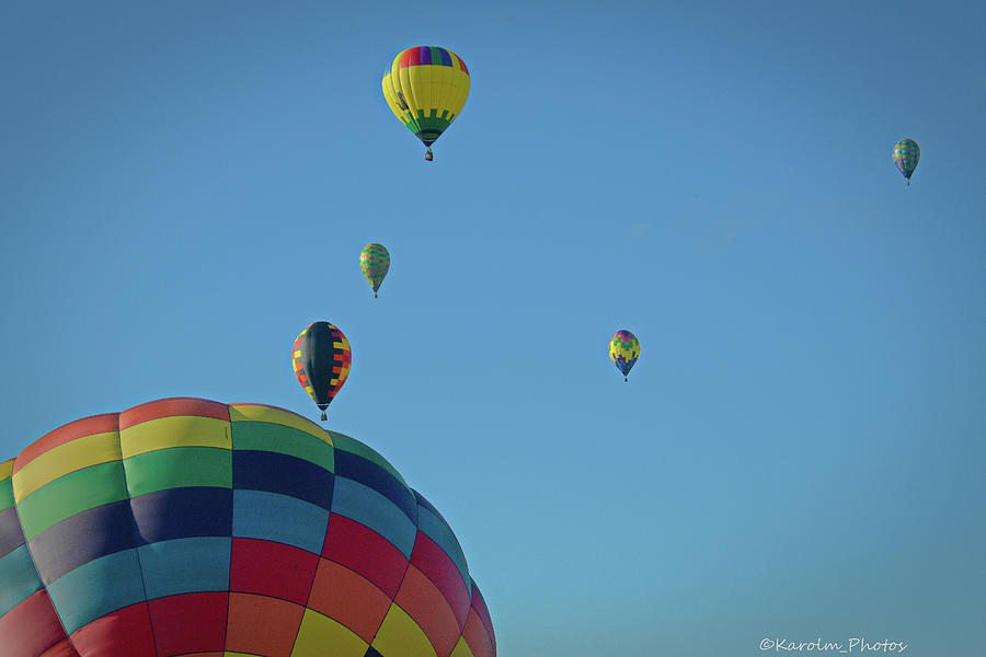Hot Air Balloons Photograph - Up Up and Away by Karol Miller