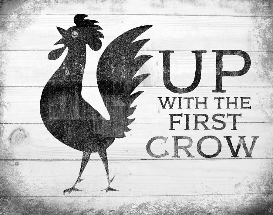Up With The First Crow Drawing by Unknown