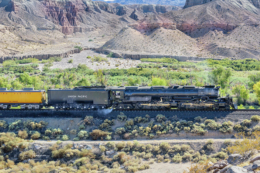 Afton Canyon Photograph - Up4014 Big Boy by Jim Thompson Afton Canyon Photograph - Up4014 Big Boy by Jim Thompson