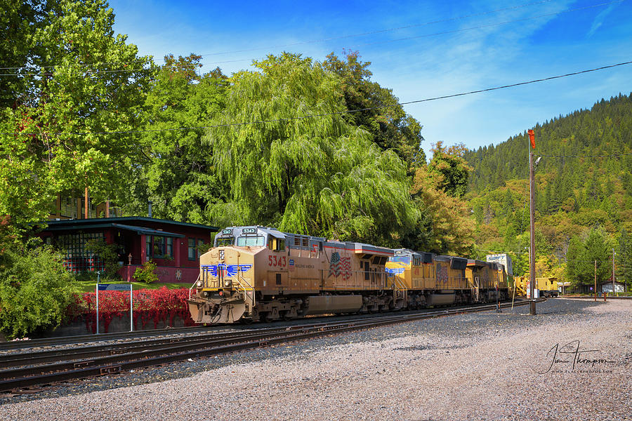 Train Photograph - Up5343 by Jim Thompson