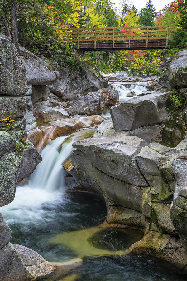 Upper Ammo Falls Autumn Photograph by Chris Whiton