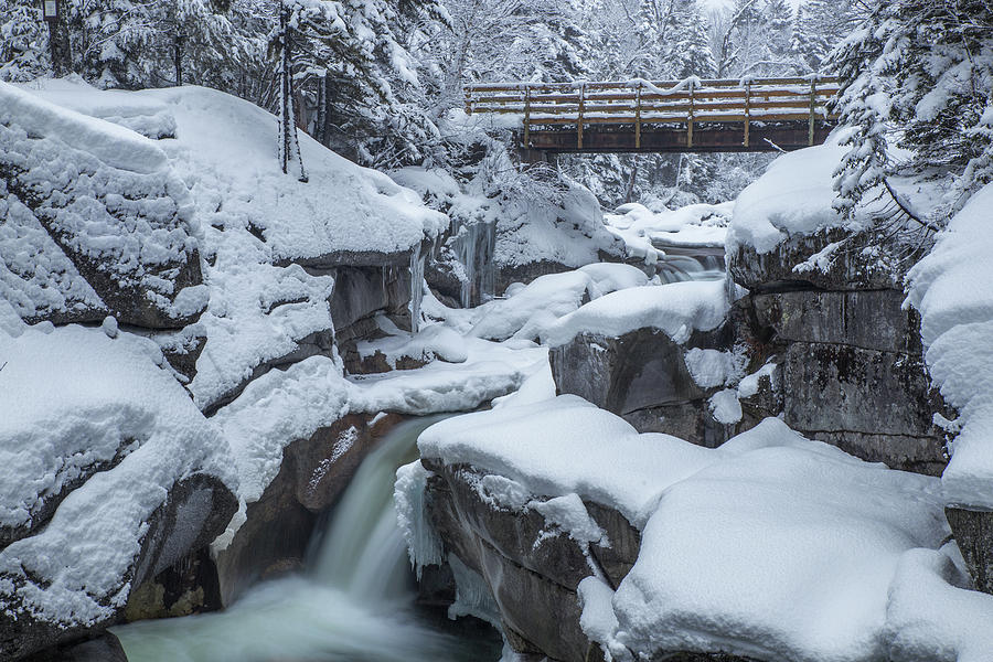 Upper Ammo Falls Winter Photograph by Chris Whiton Upper Ammo Falls Winter Photograph by Chris Whiton