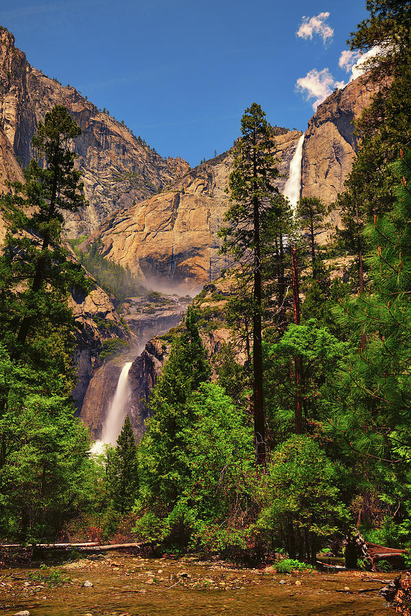 Upper and Lower Yosemite Falls Photograph by Greg Norrell