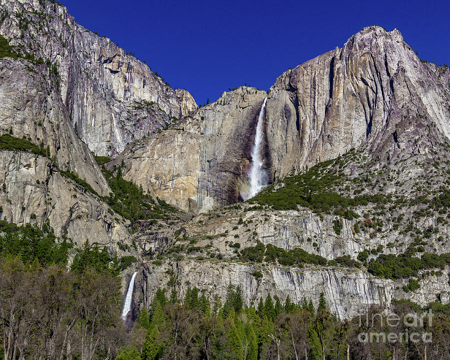 Upper and Lower Yosemite Falls Photograph by Roslyn Wilkins