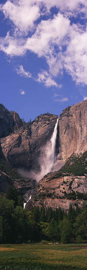 Yosemite National Park Photograph - Upper And Lower Yosemite Falls by Timothy Hearsum