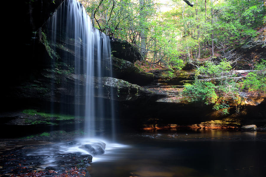 Upper Caney Creek Falls Photograph by Tony Barber