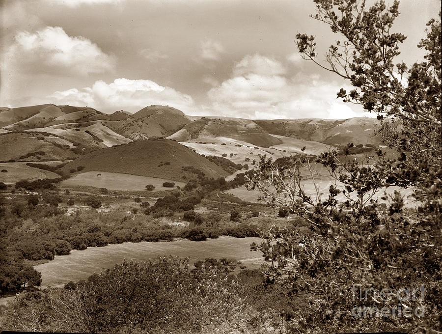 Upper Photograph - Upper Carmel Valley 1940 by Monterey County Historical Society