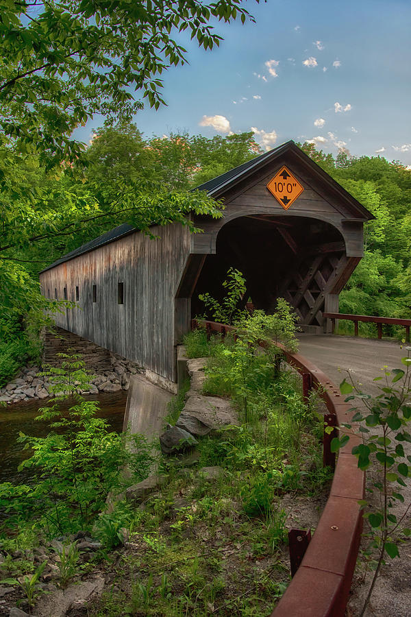 Bridge Photograph - Upper Falls Covered Bridge - Vermont by Joann Vitali