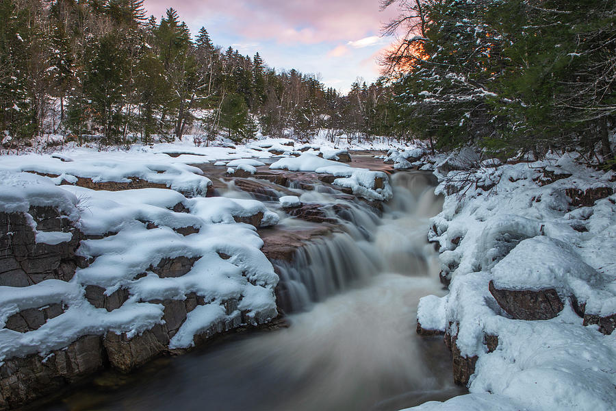 Rocky Gorge Winter Sunset 2 Landscape Photograph by White Mountain Images