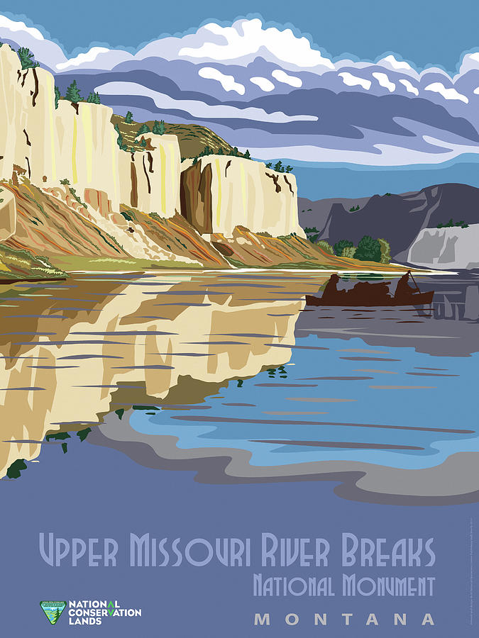 Upper Missouri River Breaks National Monument Painting by Bureau of Land Management