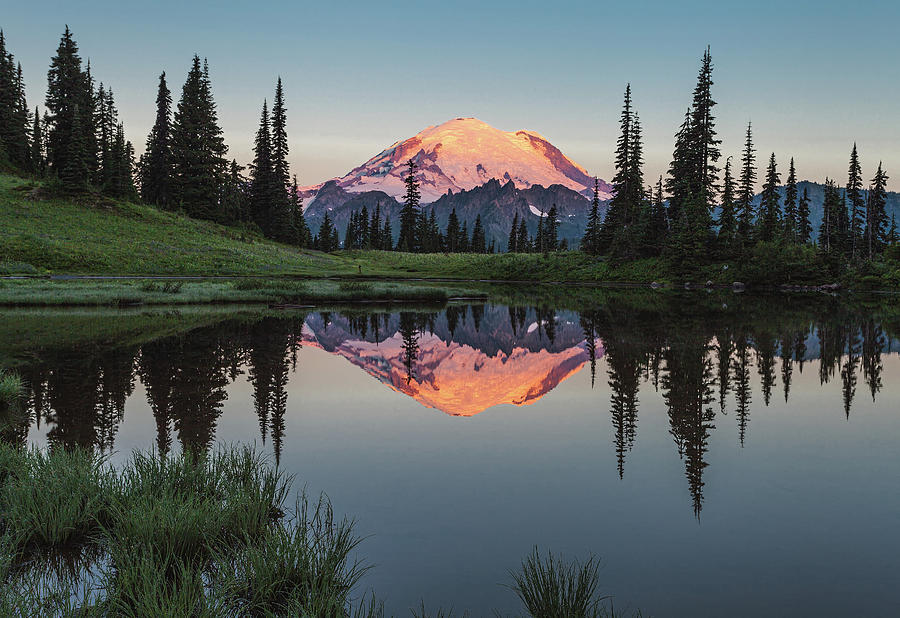 Upper Tipsoo Lake Sunrise Photograph by Bradwetli Photography - Fine ...