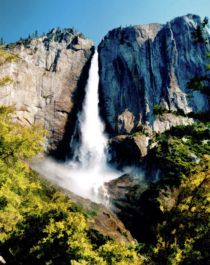Upper Yosemite Falls In 1997 Photograph by David Toussaint