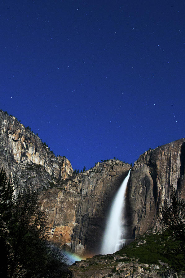 Upper Yosemite Falls With Moonbow Photograph by Chasing Light Photography Thomas Vela