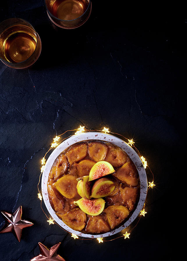 Upside-down Fig Cake With Sticky Toffee Sauce Photograph by Great Stock!