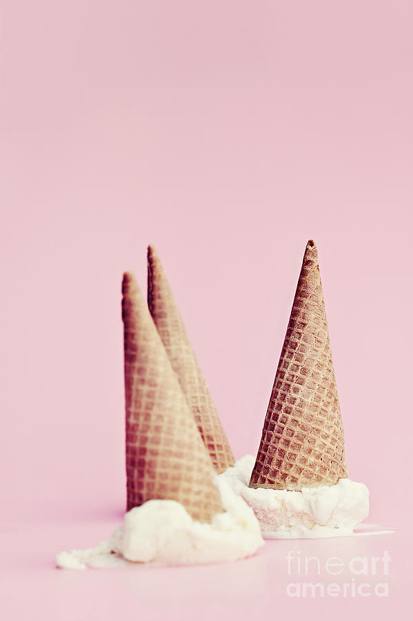 Upside Down Ice Cream Cones Photograph by Stephanie Frey